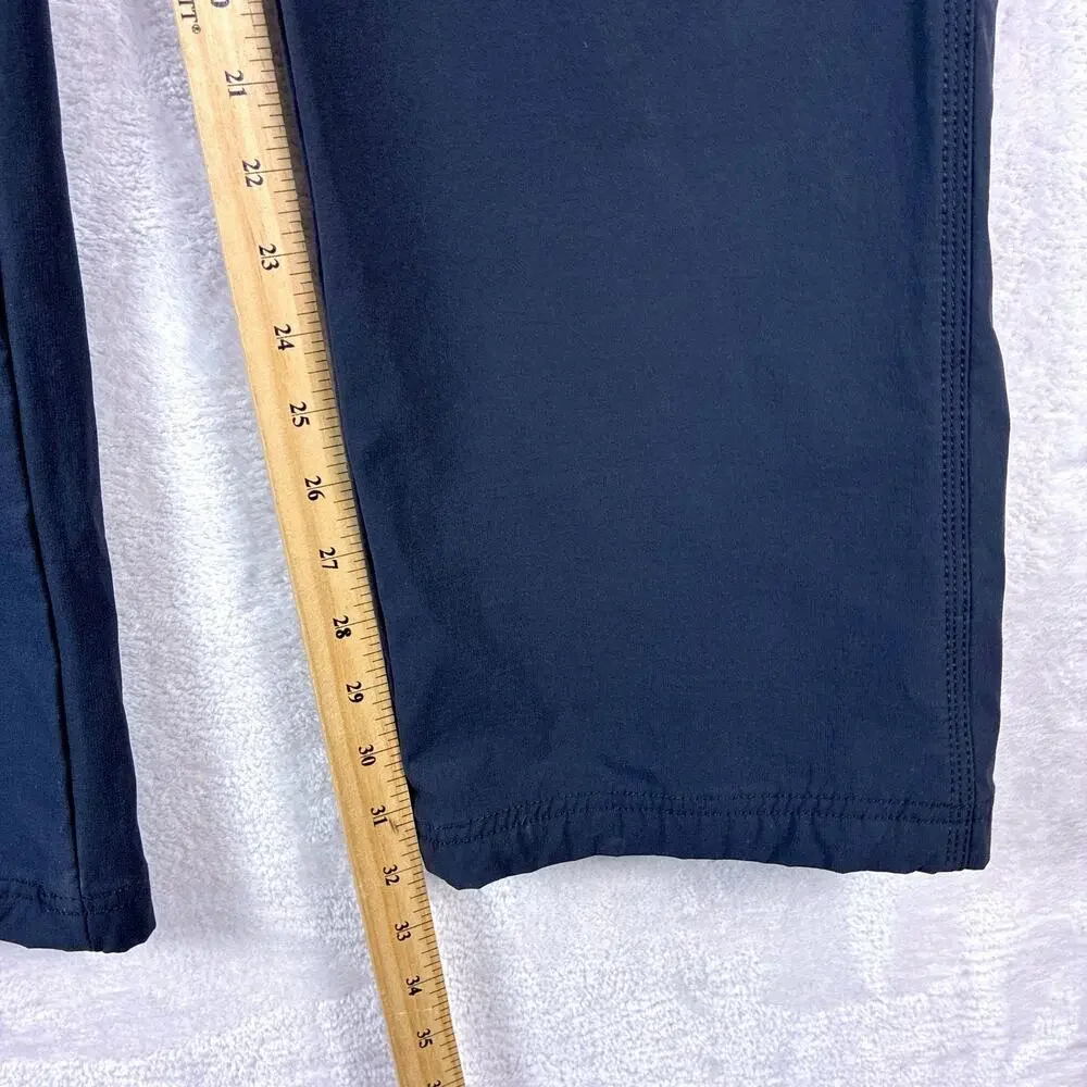 Prana Pants Mens M Black Zion Nylon Stretch Belted Performance Hiking Outdoors